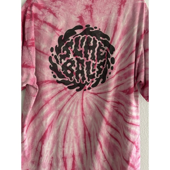 NHS Inc. Other - Skateboard Graphic T-Shirt SLIME BALLS NHS Pink Tie Dye XL 90s Style